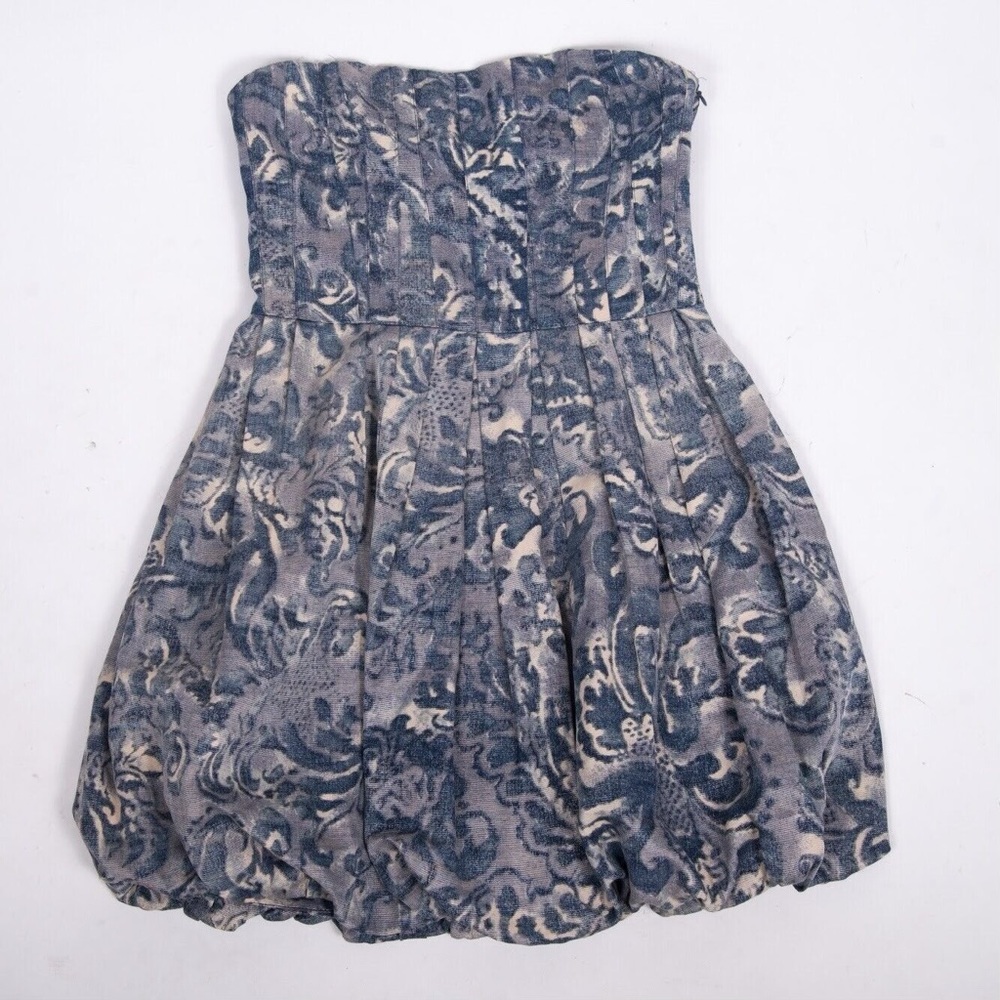 Joie Mini Dress with a bubble hem! Distinct pleated floral hues!